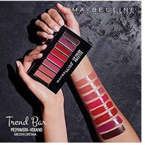 (2) Maybelline New York Lip Color Palette, 8 Shades with Lip Brush